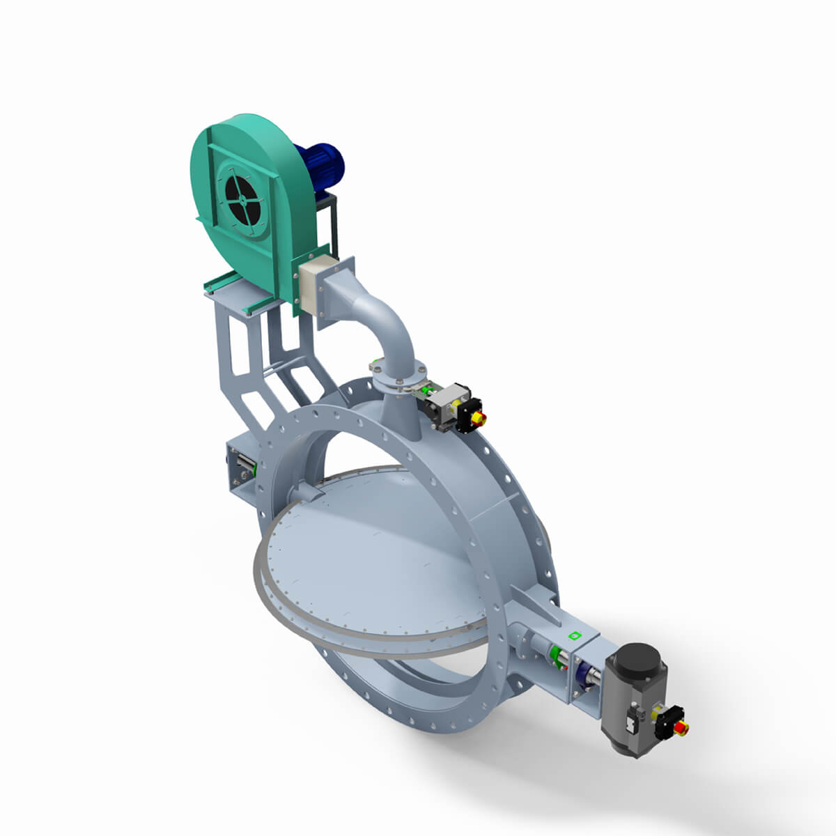 Double Blade Zero Leakage Damper Valve